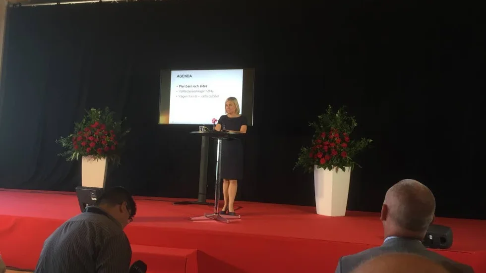 Finansminister Magdalena Andersson (S). Under Socialdemokraternas dag lovade finansministern att satsa ytterligare på vår gemensamma välfärd.