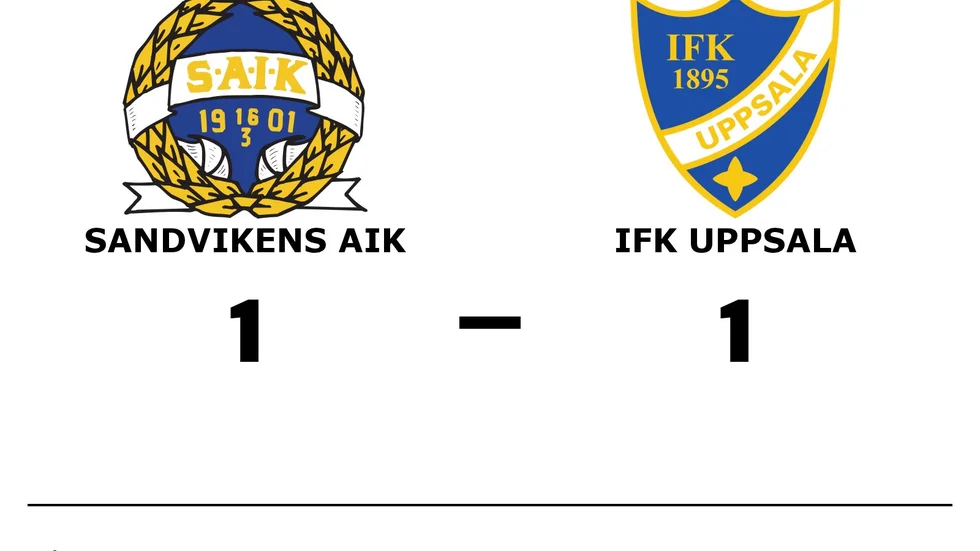 Sandvikens AIK FK spelade lika mot IFK Uppsala