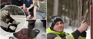 Jägaren Rickard i Jämtön använder farfar Görans recept när han torkar kött: "Det är ju busenkelt" • "Pojkarna får vara med"