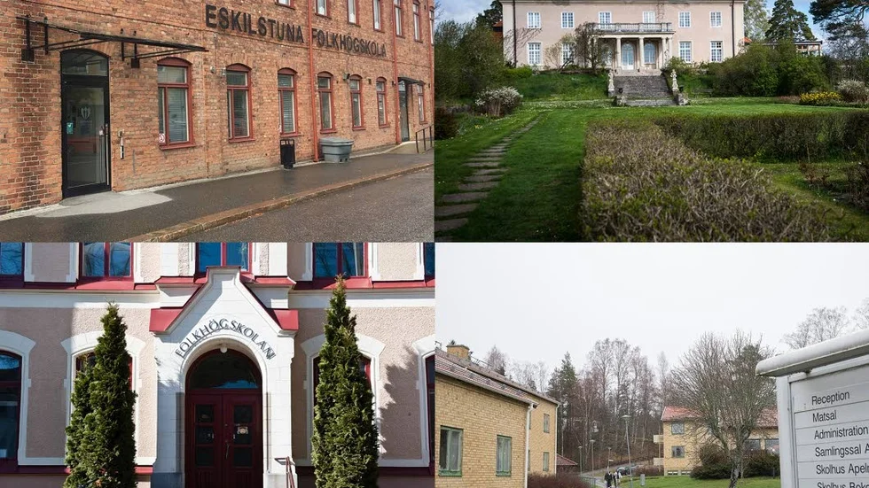 Sörmlands fyra folkhögskolor är Eskilstuna, Stensund, Nyköping och Åsa.