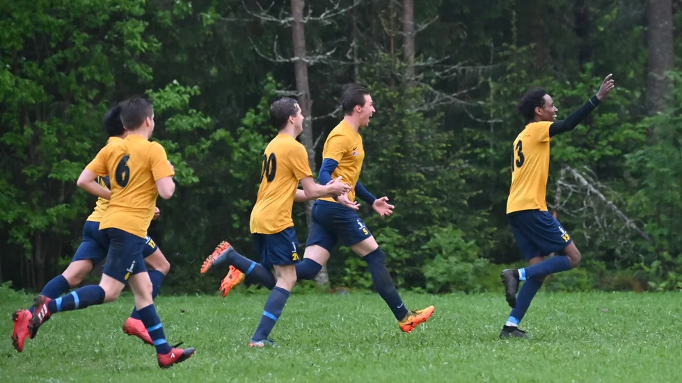 Hjoggböle avgör på stopptid. Qaasim Mohamud Ahmed gjorde 3–2 målet.