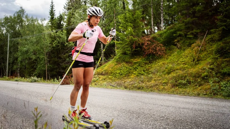Skadefri. Charlotte Kalla har en bra försäsong bakom sig. Nu går hon in i ett nytt skede i träningsfasen.