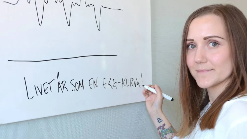 LIVET. Som en EKG kurva menar Lena Jansson, det går upp och ner.