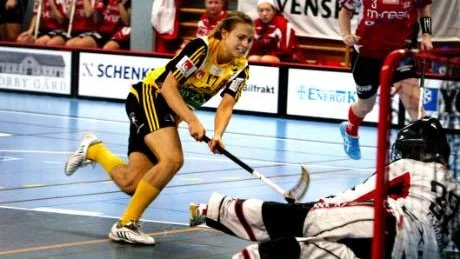 Målskytt. Anna Jakobsson gjorde Endres enda mål i förlustmatchen mot Balrog. Arkivbild. Henrik Radhe.