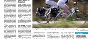 Klartecken för cykelvägen till Klintehamn