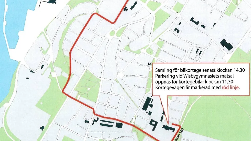 Under två timmar på söndag genomförs årets balkortege.