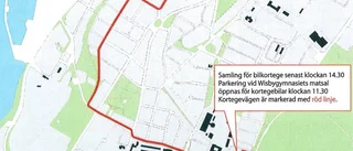 Risk för trafikkaos i Visby - här spärras det av