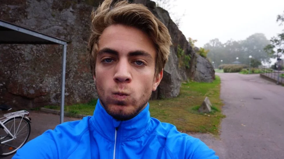 Jacob Strauch ska cykla från visby till London.