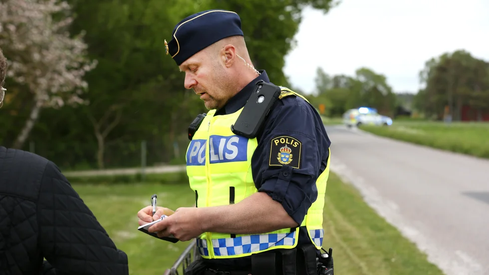 Polisen Rudolf Söderström var en av dem som arbetade vid branden.