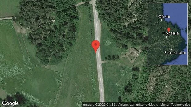 Stopp på väg 290 på grund av en singelolycka