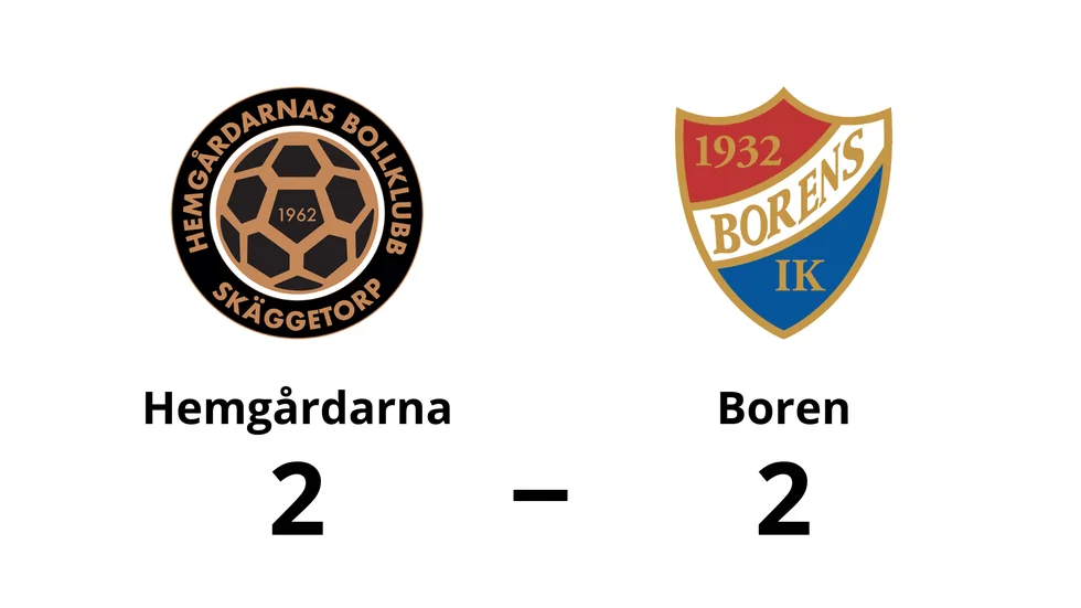 Hemgårdarnas BK spelade lika mot Borens IK