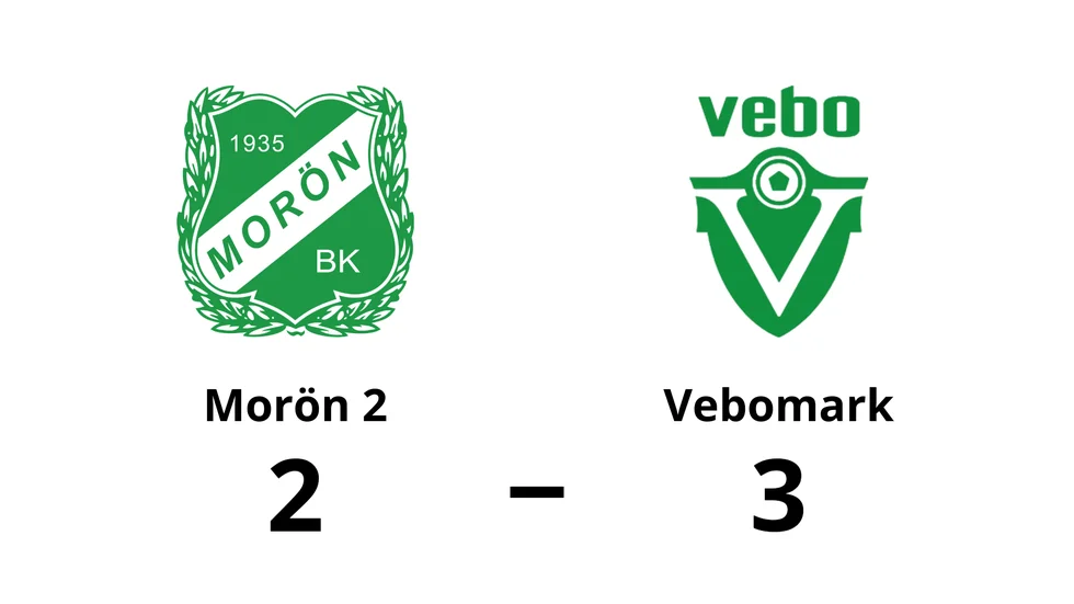 Morön BK 2 förlorade mot Vebomarks IF