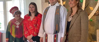 Samisk stola invigdes i kyrkan