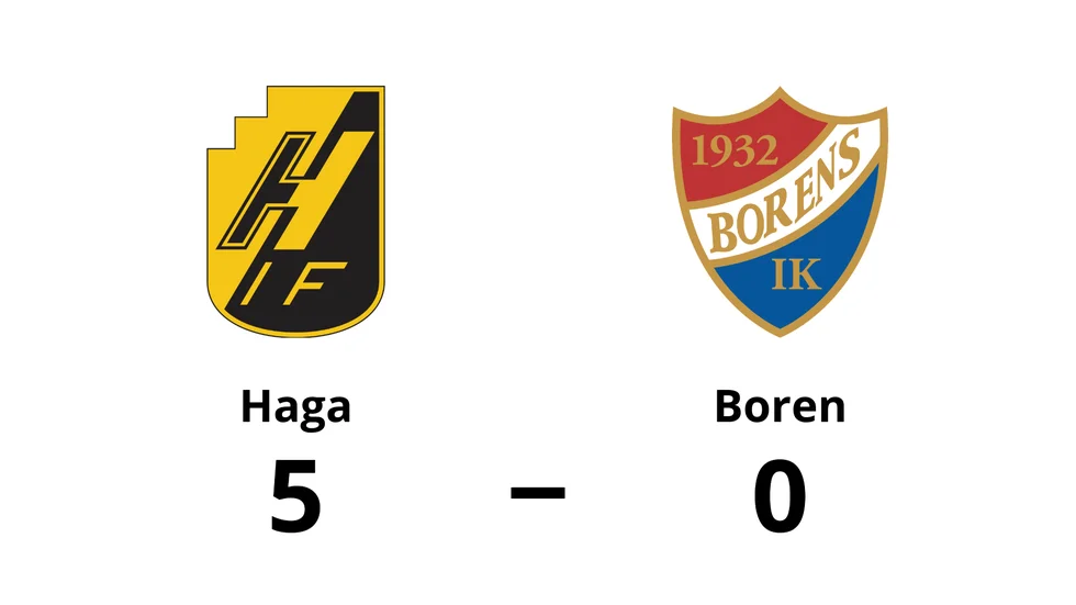 IF Haga vann mot Borens IK