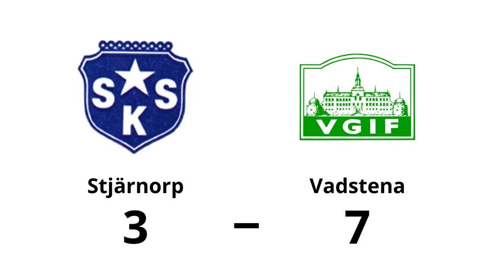 Stjärnorps SK förlorade mot Vadstena GIF