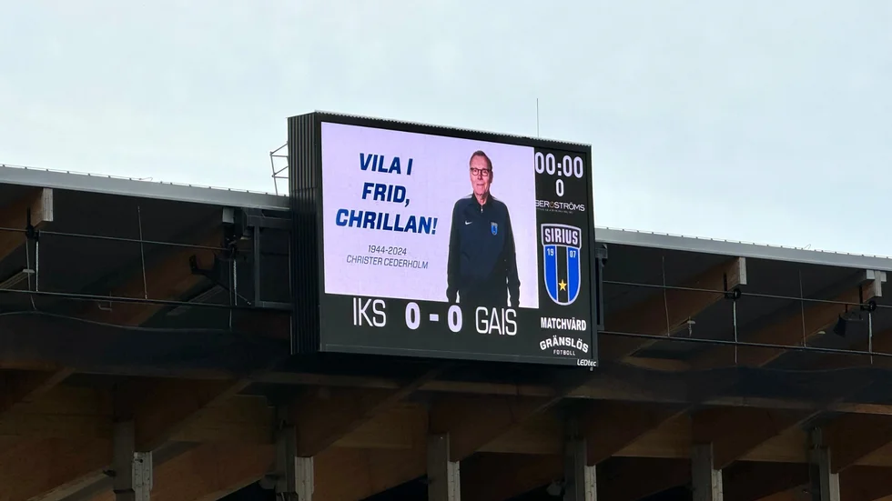 Det hölls en tyst minut för "Chrillan".