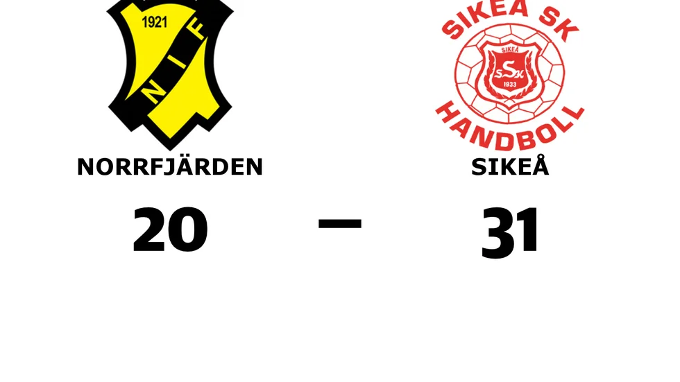 Norrfjärdens IF förlorade mot Sikeå SK
