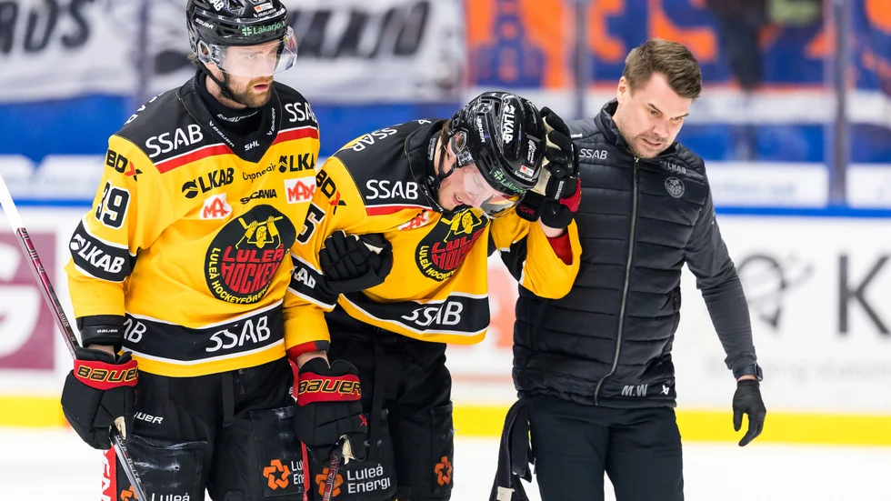 Marcus Hardegård kom tillbaka till spel, trots skadan.