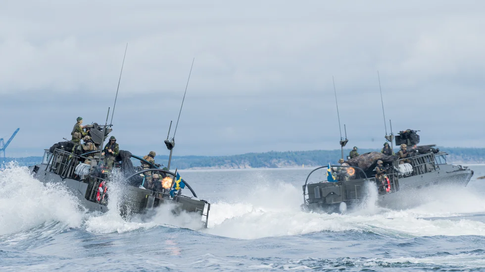 Ukraina får bland annat tio stycken stridsbåt 90. Arkivbild.