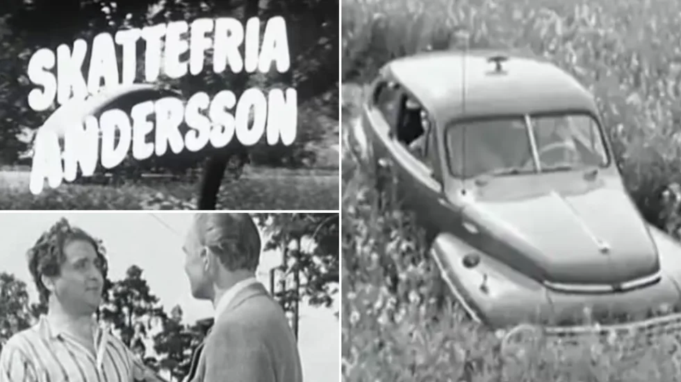 "Skattefria Andersson", som gjordes av Socialdemokraterna 1954, är en klassisk valfilm. I filmen får Andersson (som spelas av legendariska skådespelaren Stig Järrell) uppleva sin skattefria dröm som i verkligheten visar sig vara en mardröm.