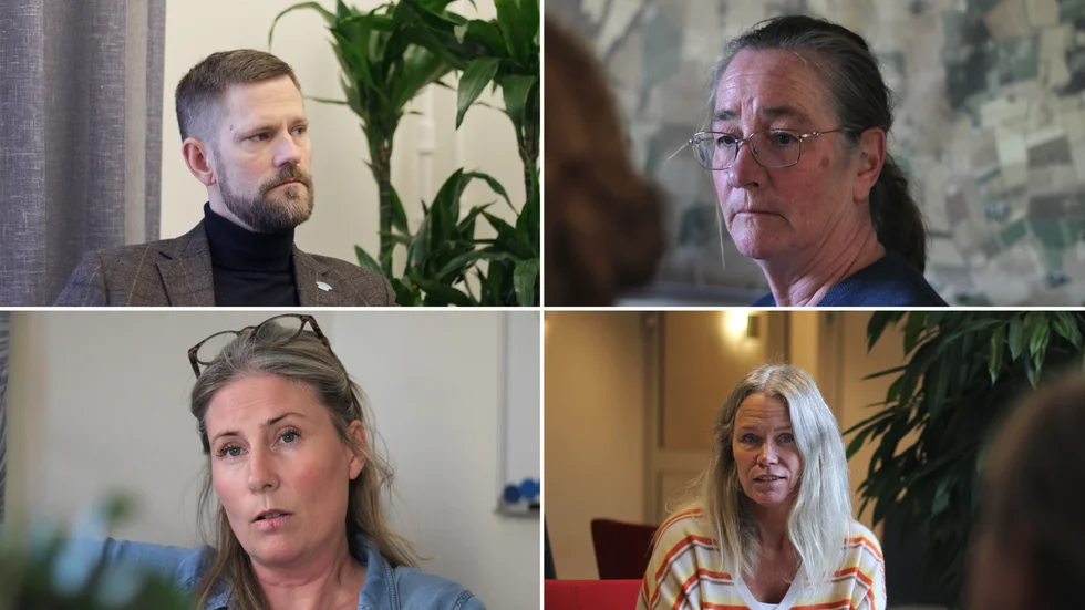 Mark Henriksson, Caroline Unéus, Charlotte Widegren och Lotta Lexén menar att man jobbar hårt för att få fler att bo i Motala.