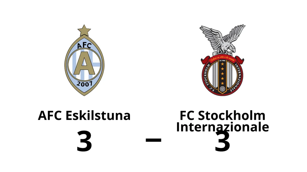 AFC Eskilstuna spelade lika mot FC Stockholm Internazionale