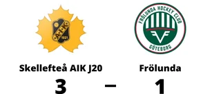 Skellefteå AIK J20 säkrade segern i matchserien mot Frölunda
