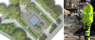 Solbänkar och vattenporl ska locka i centrum