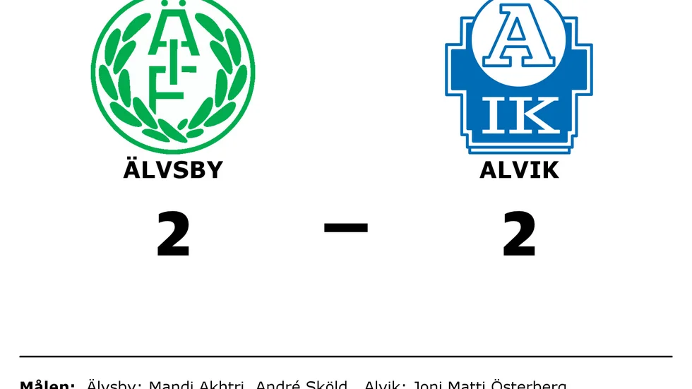 Älvsby IF spelade lika mot Alviks IK