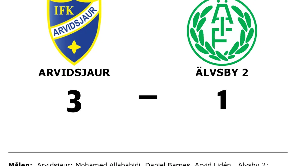IFK Arvidsjaur FK vann mot Älvsby IF 2