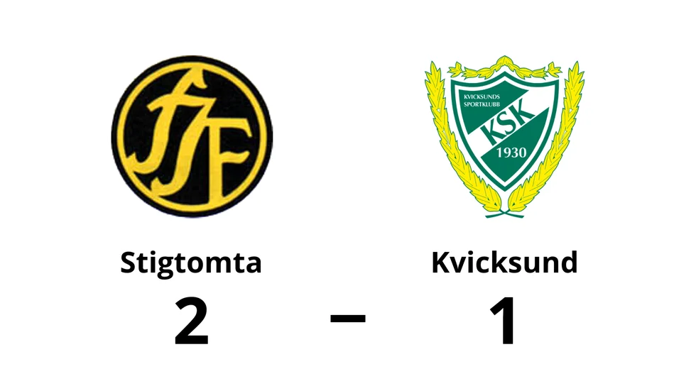 Stigtomta IF vann mot Kvicksunds SK