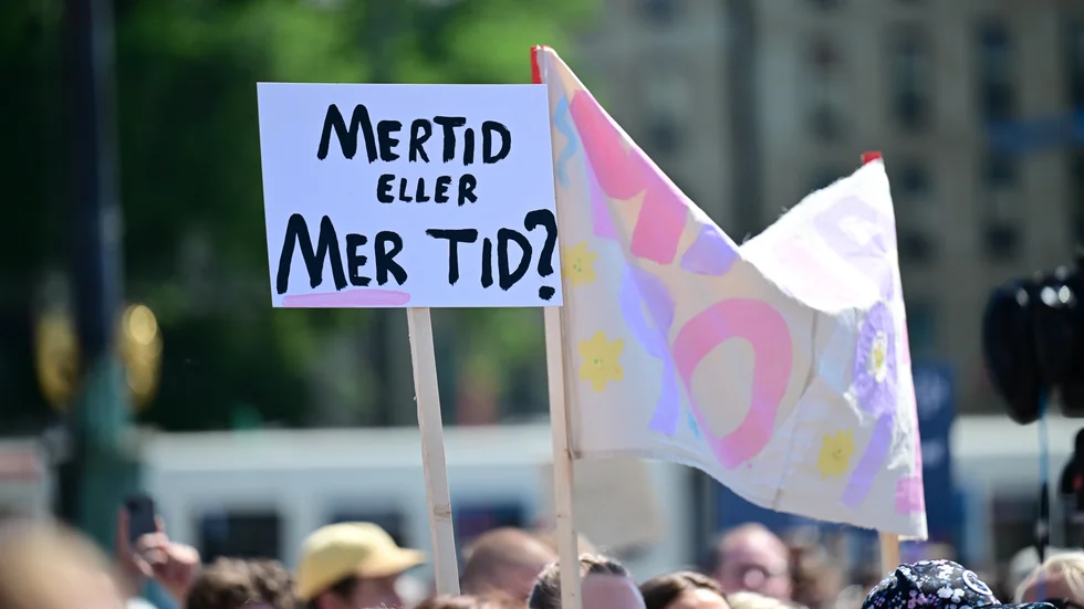 Vårdfacket kämpade i våras för kortad arbetstid. Arkivbild.