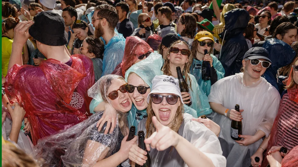 Champagnegaloppen på Östgöta nation. 