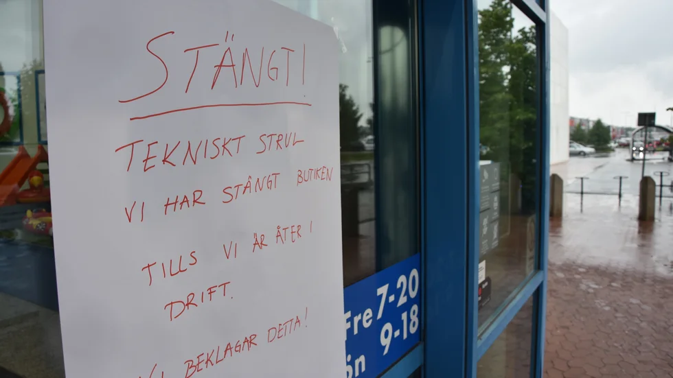 Under fredagen fick Biltema i Luleå ha stängt som ett resultat av IT-problemen som härjade globalt.