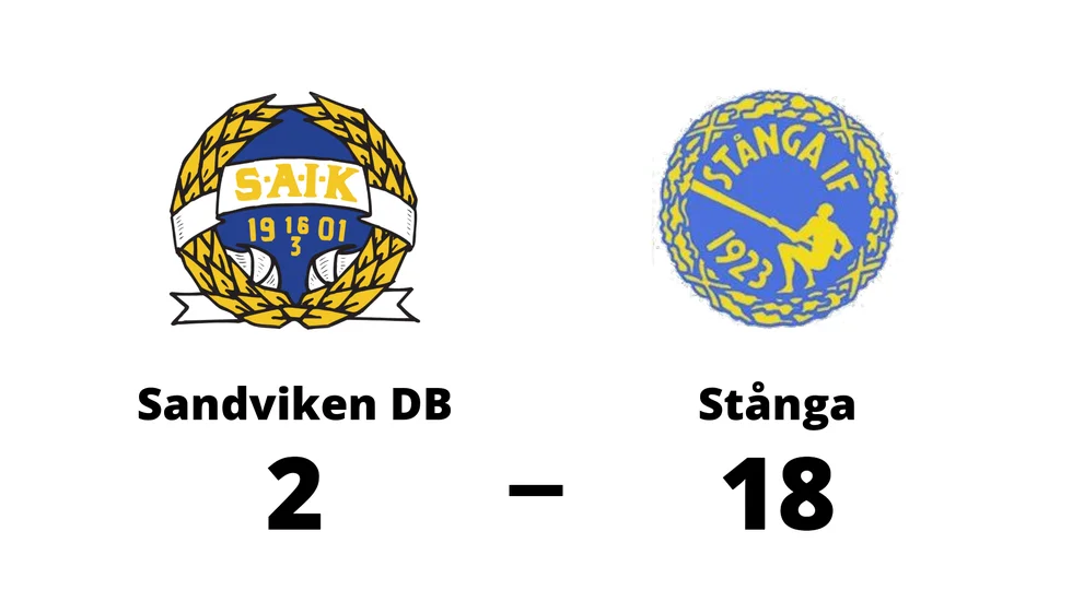 Sandvikens AIK BK DB förlorade mot Stånga IF