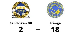 Urladdning för Stånga borta mot Sandviken DB