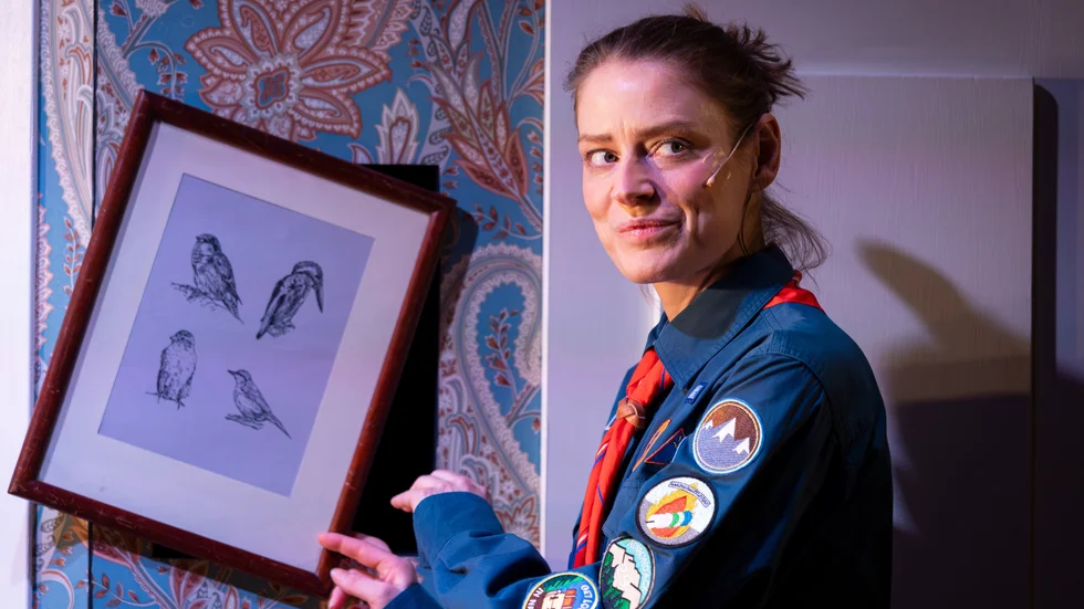 Skådespelerskan Alexandra Nordberg gör rollen som Eileen i "Instructions för a teenage armageddon".