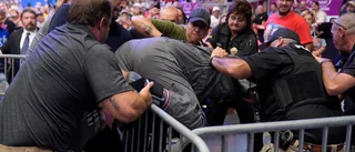 Man nedbrottad på Trump-rally