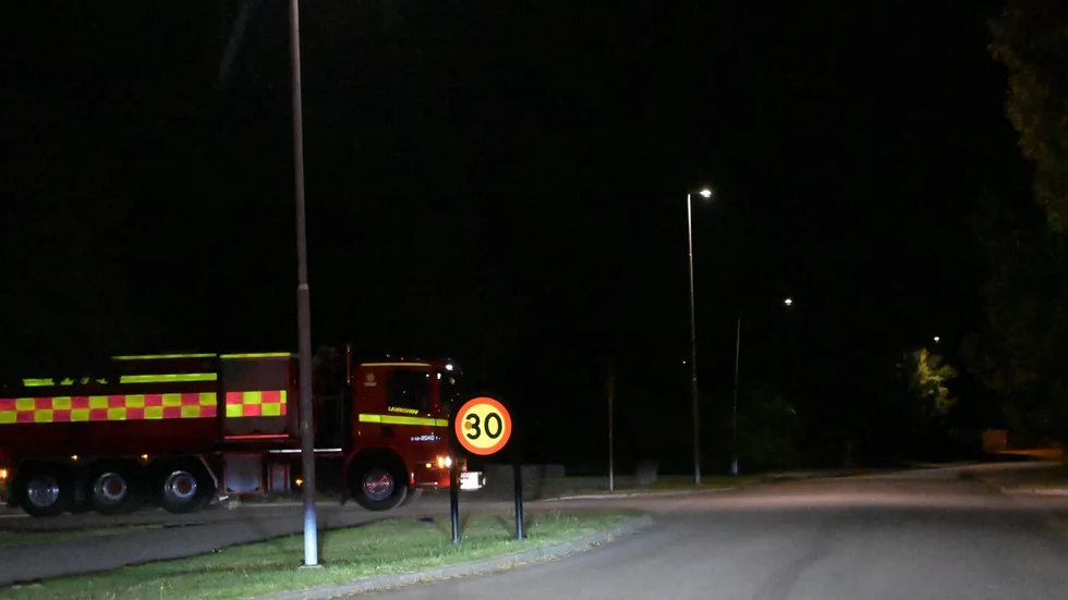 Utryckning efter brand i Linköping och Anders Ljungstedt gymnasium. 