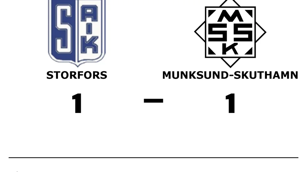Storfors spelade lika mot Munksund/Skuthamns SK