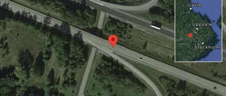 Olycka med en personbil på E18