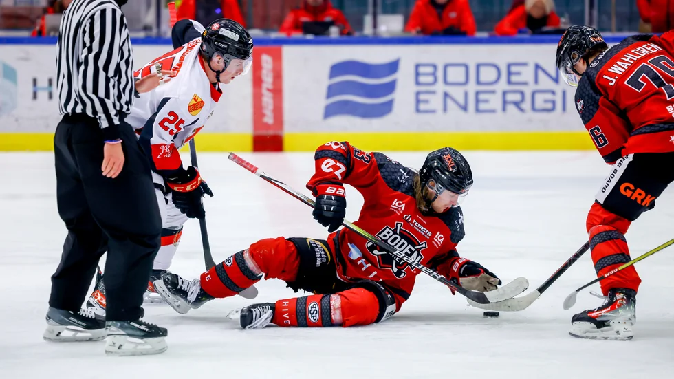 Christian Nyman och Boden hade en jobbig söndag då man förlorade med 2-5 mot Hudiksvall.
