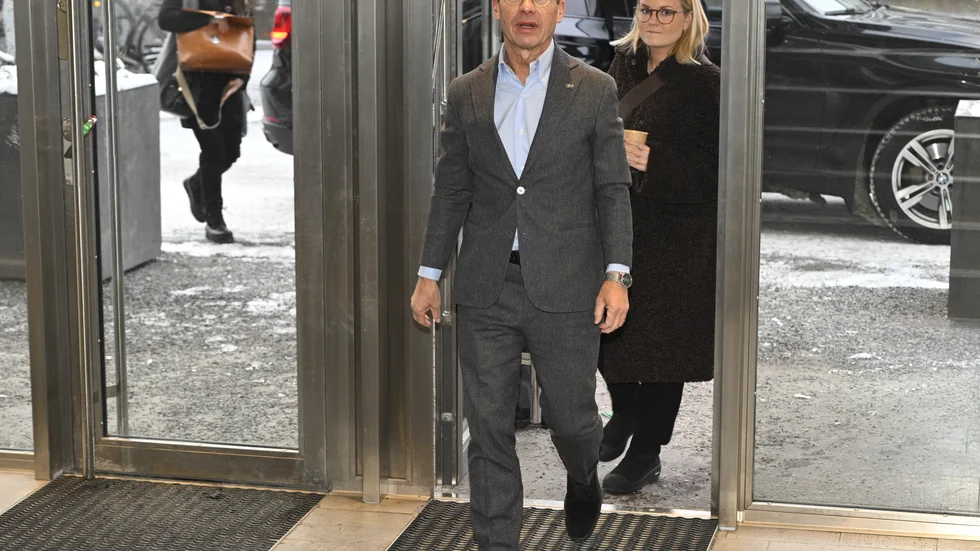 NYHETSMORGON. Det var vid partiledarsamtalet i TV4:s Nyhetsmorgon Ulf Kristersson (M) lovade att hindra uppsägningar inom vården.