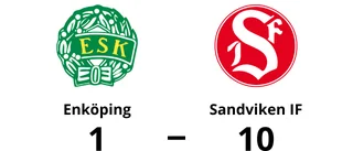 Tung förlust på hemmaplan för Enköping mot Sandviken IF