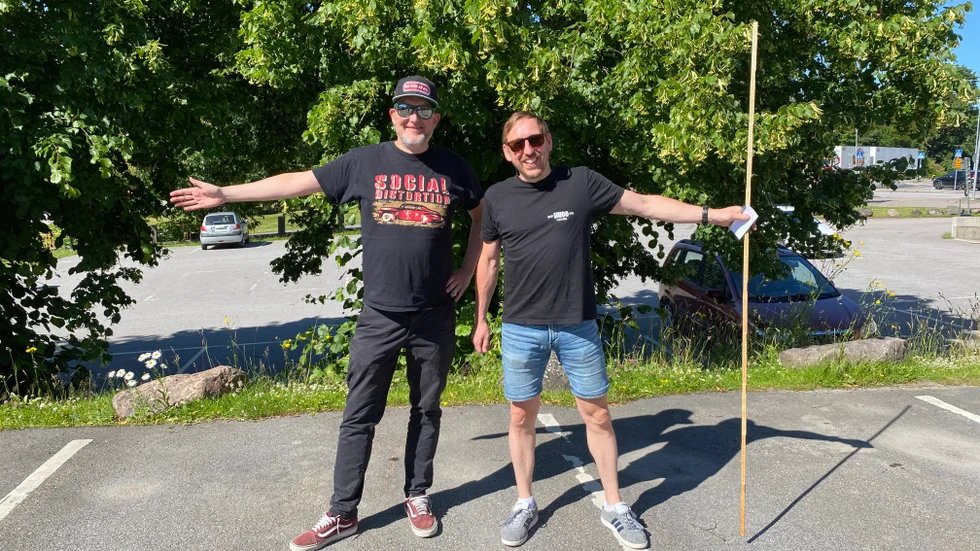 Andreas Johansson och Patrik Persson hoppas på många besökare till tvådagarsfestivalen.
