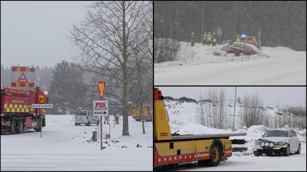 Flera olyckor har inträffat under tisdagen.