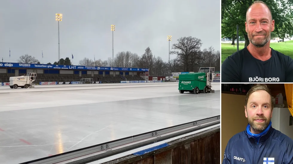 Bandyhallsnejet från kommunledningen i Motala, till IFK Motala, på onsdagen kommenteras av tilltänkte tränaren Dennis Gustafsson och nuvarande målvakten Jussi Aaltonen.