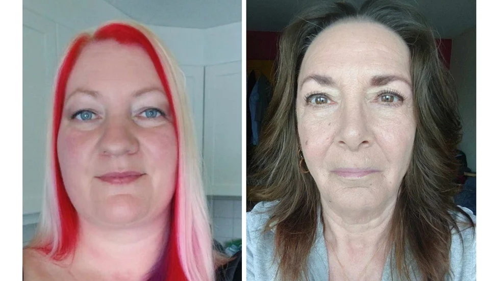 On the left, Sandra Kristoffersson, and on the right, Synnöve Axelsson. The two friends came to the aid of the seal pup in Skelleftehamn on Sunday.