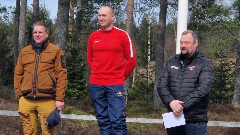 Patrik Wahlberg högst upp på prispallen.