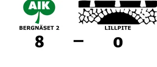 Bortaförlust för Lillpite - 0-8 mot Bergnäset 2